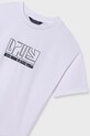 Chłopiec Mayoral t-shirt bawełniany dziecięcy 840.7C.Junior.PPYA biały