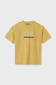 Mayoral tricou de bumbac pentru copii print galben 840.7C.Junior.PPYA