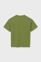 Mayoral t-shirt bawełniany dziecięcy 840.7C.Junior.PPYA zielony SS25