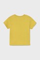 Mayoral t-shirt bawełniany dziecięcy 1053.3C.Baby.PPYA żółty SS25