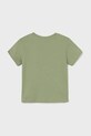 Mayoral t-shirt bawełniany dziecięcy 1055.3C.Baby.PPYA zielony SS25