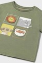 Хлопчик Дитяча бавовняна футболка Mayoral 1056.3D.Baby.PPYA зелений