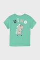 Mayoral tricou de bumbac pentru copii 1062.3G.Baby.PPYA turcoaz SS25