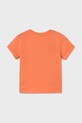 Mayoral t-shirt bawełniany dziecięcy 1066.3H.Baby.PPYA pomarańczowy SS25