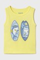 Mayoral top dziecięcy nadruk żółty 1069.3H.Baby.PPYA