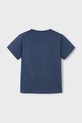 Дитяча бавовняна футболка Mayoral 3025.5B.Mini.PPYA темно-синій SS25