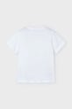 Chłopiec Mayoral t-shirt bawełniany dziecięcy 3027.5C.Mini.PPYA biały