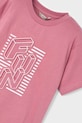 Băieți Mayoral tricou de bumbac pentru copii 3027.5C.Mini.PPYA roz