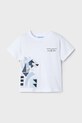 Mayoral tricou de bumbac pentru copii print alb 3029.5D.Mini.PPYA