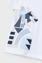 Băieți Mayoral tricou de bumbac pentru copii 3029.5D.Mini.PPYA alb