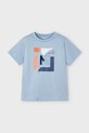 Mayoral t-shirt in cotone per bambini cotone blu 3030.5D.Mini.PPYA