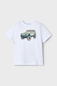 Mayoral tricou de bumbac pentru copii print alb 3031.5E.Mini.PPYA