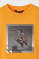 Chłopiec Mayoral t-shirt bawełniany dziecięcy 3035.5F.Mini.PPYA pomarańczowy