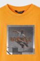 Mayoral t-shirt bawełniany dziecięcy pomarańczowy 3035.5F.Mini.PPYA