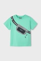 Mayoral tricou de bumbac pentru copii print verde 3036.5F.Mini.PPYA