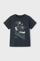 Mayoral t-shirt bawełniany dziecięcy nadruk czarny 3037.5F.Mini.PPYA