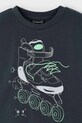 Chłopiec Mayoral t-shirt bawełniany dziecięcy 3037.5F.Mini.PPYA czarny