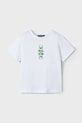 Dětské bavlněné tričko Mayoral kulatý bílá 3039.5G.Mini.PPYA
