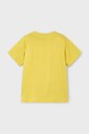 Mayoral tricou de bumbac pentru copii 3042.5H.Mini.PPYA galben SS25