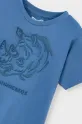 Băieți Mayoral tricou de bumbac pentru copii 3042.5H.Mini.PPYA bleumarin