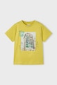 Детская хлопковая футболка Mayoral 3043.5H.Mini.PPYA жёлтый SS25