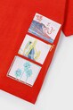 Mayoral tricou de bumbac pentru copii rosu 3048.5J.Mini.PPYA