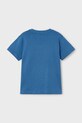 Mayoral t-shirt bawełniany dziecięcy 3048.5J.Mini.PPYA niebieski SS25