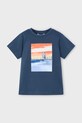 Mayoral tricou de bumbac pentru copii 2-pack 3049.5J.Mini.PPYA bleumarin SS25