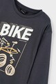 Băieți Mayoral longsleeve din bumbac pentru copii 3051.5F.Mini.PPYA negru