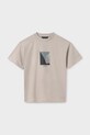 Mayoral tricou de bumbac pentru copii 6001.7A.Junior.PPYA bej SS25
