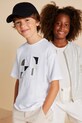 Mayoral tricou de bumbac pentru copii print alb 6002.7A.Junior.PPYA