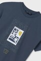 Băieți Mayoral tricou de bumbac pentru copii 6005.7C.Junior.PPYA albastru