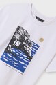 Mayoral tricou de bumbac pentru copii alb 6006.7C.Junior.PPYA