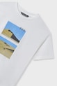 Băieți Mayoral tricou de bumbac pentru copii 6007.7D.Junior.PPYA bej