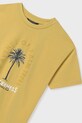 Αγορίστικα Παιδικό βαμβακερό μπλουζάκι Mayoral 6009.7D.Junior.PPYA κίτρινο