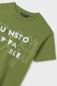 Chłopiec Mayoral t-shirt bawełniany dziecięcy 6013.7E.Junior.PPYA zielony
