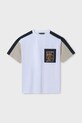 Mayoral tricou de bumbac pentru copii print bej 6015.7F.Junior.PPYA