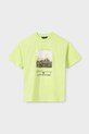 Dětské bavlněné tričko Mayoral 6016.7F.Junior.PPYA zelená SS25