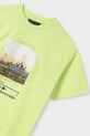 Dětské bavlněné tričko Mayoral zelená 6016.7F.Junior.PPYA