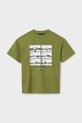 Mayoral tricou de bumbac pentru copii 6017.7F.Junior.PPYA verde SS25