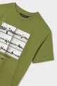 Mayoral tricou de bumbac pentru copii verde 6017.7F.Junior.PPYA