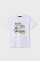 Mayoral tricou de bumbac pentru copii 2-pack 6018.7F.Junior.PPYA bleumarin SS25