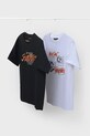 Mayoral tricou de bumbac pentru copii 2-pack print negru 6018.7F.Junior.PPYA