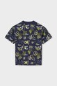 Băieți Mayoral tricou de bumbac pentru copii 6019.7F.Junior.PPYA bleumarin