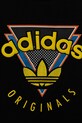 Дитяча бавовняна футболка adidas Originals чорний JN4533