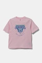 Дитяча бавовняна футболка adidas Originals JC5862 рожевий SS25