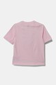 Мальчик Детская хлопковая футболка adidas Originals JC5862 розовый