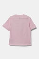 Хлопчик Дитяча бавовняна футболка adidas Originals JC5862 рожевий