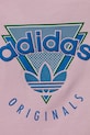 Дитяча бавовняна футболка adidas Originals рожевий JC5862