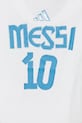 adidas Performance t-shirt bawełniany dziecięcy MESSI biały JJ1416